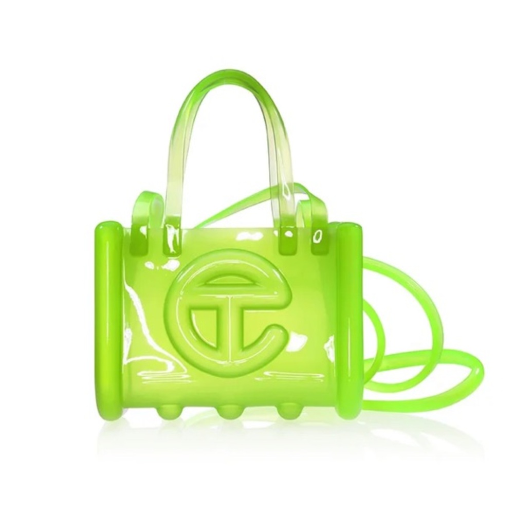 Telfar x Melissa Vibrant Green Small Clear Shopper, NWT - Picture 3 of 3